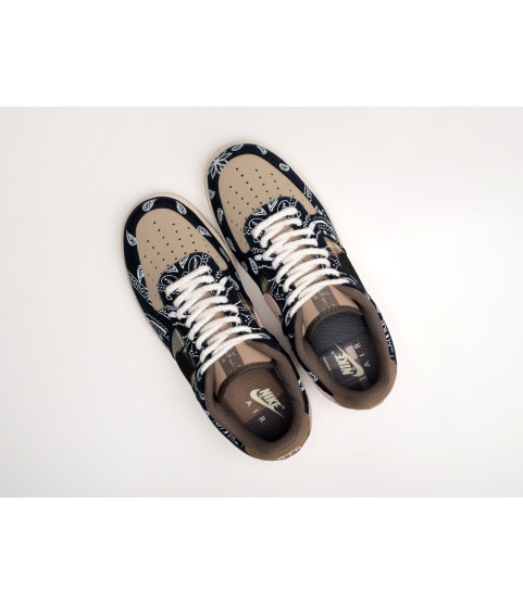 Кроссовки Travis Scott x Nike Air Force 1 Low цвет Коричневый - 212