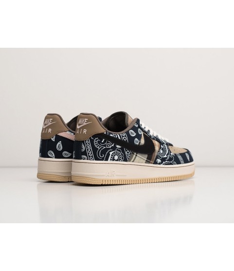 Кроссовки Travis Scott x Nike Air Force 1 Low цвет Коричневый - 212