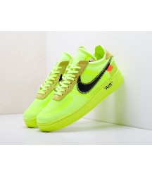 Кроссовки Nike x OFF-White Air Force 1 Low цвет Зеленый - 34
