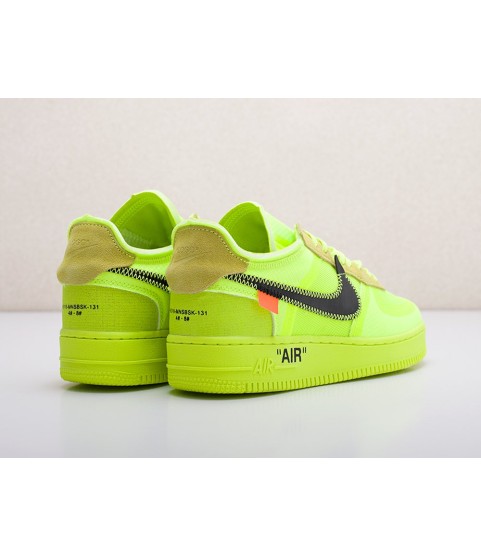 Кроссовки Nike x OFF-White Air Force 1 Low цвет Зеленый - 34