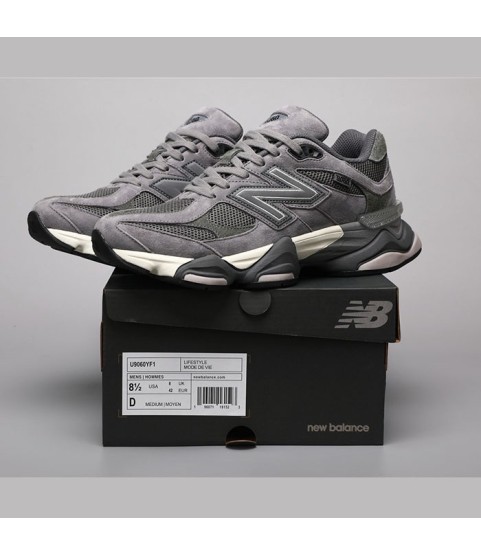 Кроссовки New Balance 9060, серый и черный