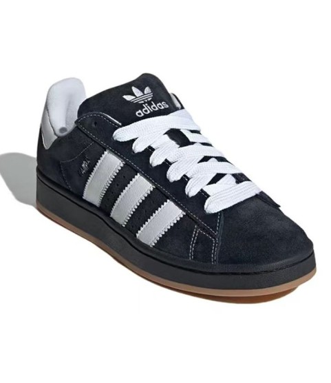 Кроссовки adidas SAMBA, черные с белыми полосками