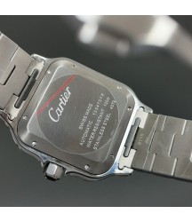 Часы Cartier Santos с черным циферблатом