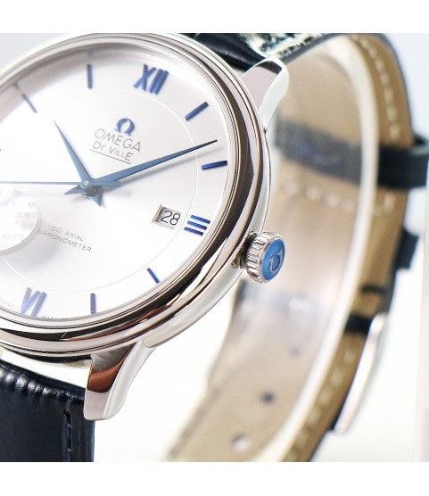 Часы Omega De Ville с синими стрелками