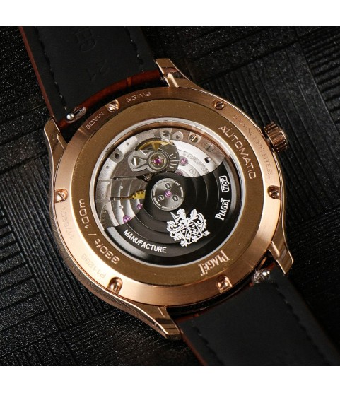 Часы Piaget с бриллиантами и полосками
