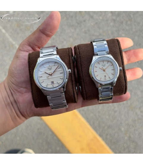 Часы Piaget POLO с бриллиантовым ободком