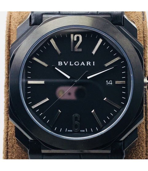 Часы BVLGARI Octo, черный циферблат