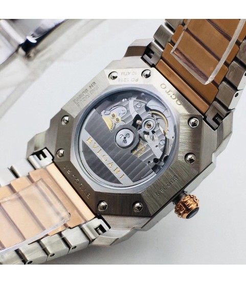 Часы BVLGARI Octo, кремовый циферблат