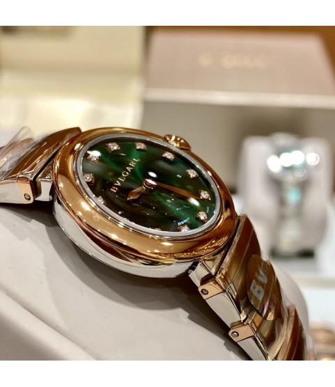 Часы BVLGARI Serpenti, зелёный циферблат