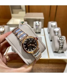 Часы BVLGARI Serpenti, чёрный циферблат