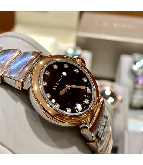 Часы BVLGARI Serpenti, чёрный циферблат
