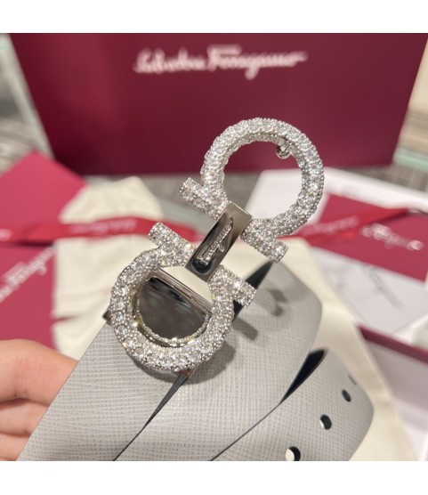 Ремень Ferragamo Gancini Swarovski