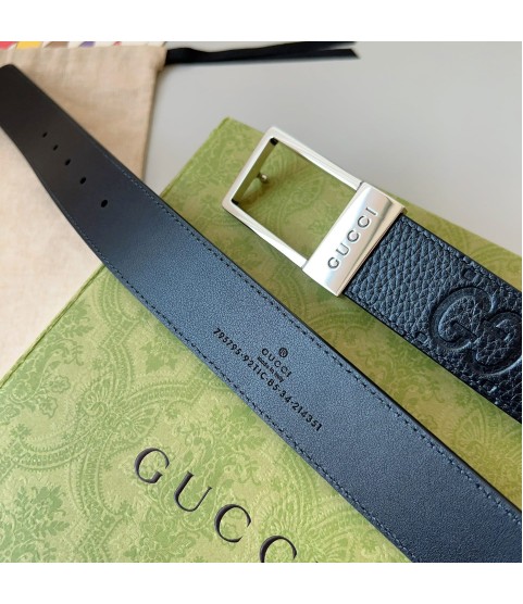 Мужской ремень Gucci GG с тиснением