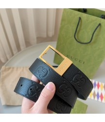 Мужской ремень Gucci GG с тиснением