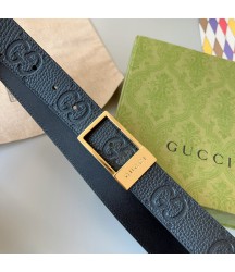 Мужской ремень Gucci GG с тиснением