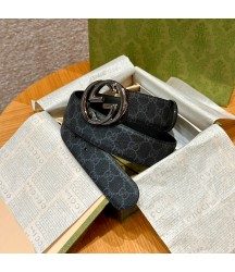 Ремень Gucci Interlocking G кожаный