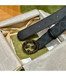 Ремень Gucci Interlocking G кожаный